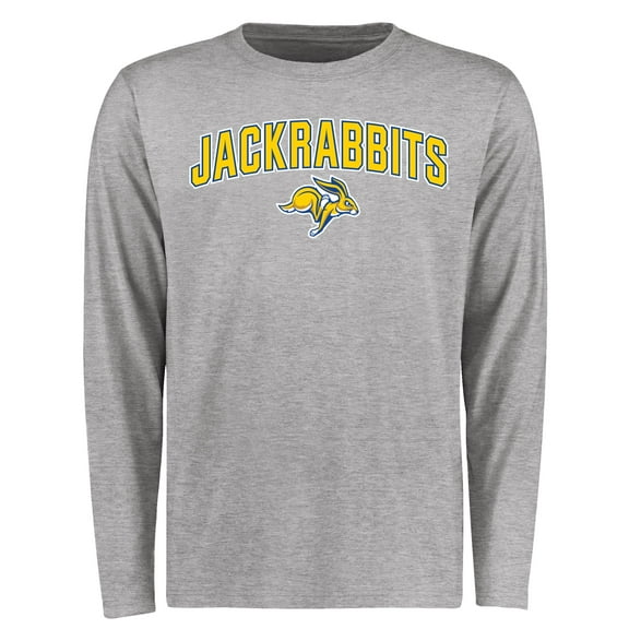 Men's Ash South Dakota State Jackrabbits Proud Mascot Long Sleeve T-Shirt