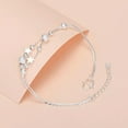 thumbnail image 5 of GKNET Silver Lucky Bead Charm Bracelet For Women Chain Round Bangles Fashion Luxur WY4, 5 of 8