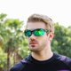 thumbnail image 3 of Gafas de ciclismo - Gafas de sol polarizadas para hombre - Montura negra, rebanadas negras y grises, patas rojas oso de fresa Electrónica, 3 of 3