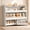 white, variant on Scohul 2-Tier Toy Storage Organizer with Rolling Bins, Toddler Bookcase for Nursery and Playroom, Anti-Tip Toy Box, White