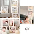 thumbnail image 3 of LAICAIW Baby Clear Boxes with Letters for Gender Reveal Decorations Transparent Baby Blocks Baby Shower Favor Box Decorations, 3 of 6