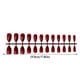 thumbnail image 5 of 24 piezas de uñas postizas Minnieouse para mujer bricolaje herramientas de decoración de manicura falsa Vino rojo CE011429-02, 5 of 5