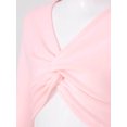 thumbnail image 6 of Miutii Kids Girls Dance Ballet Warm-up Cotton Cardigan Sweater Bolero Shrug Wrap Top Sweater Gymnastic Activewear Pink 5-6, 6 of 7
