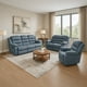 thumbnail image 2 of Sala Modular de 3 plazas Reclinable Gris 3-2-1 con 6 plazas Tela Velvet Sephir Bossa, 2 of 10