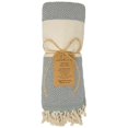 thumbnail image 6 of Deerlux 100% Cotton Turkish Bath Towel, 40 x 70 Diamond Peshtemal, Orange, 6 of 10