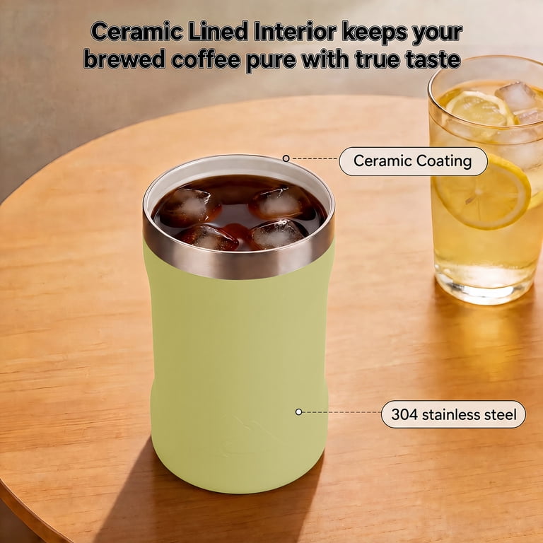 Ozark Trail 16oz Ceramic Lined Stainless Steel Can Tumbler with 2