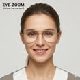 thumbnail image 2 of EYE ZOOM 3 Pack Metal Frame Aviator Style Reading Glasses with Spring Hinge (Gunmetal, Strength: +2.25), 2 of 7