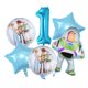 thumbnail image 3 of Vajilla para decoración de fiestas de cumpleaños de Toy Story de Disney, juego de vasos de papel, platos y globos de Buzz Lightyear para niños, 3 of 5