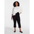 thumbnail image 2 of Terra & Sky Women's Plus Size Pull On High Rise Capri Jeggings, 23" Inseam, Sizes 0X-4X, 2 of 5