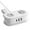 White, variant on erfcxs Five In One Power Strip With USB Ports,Extension Cord Surge Protector Power Strip,Portable For Travel USB Smart Charging Meeting The Needs Of Various Devices
