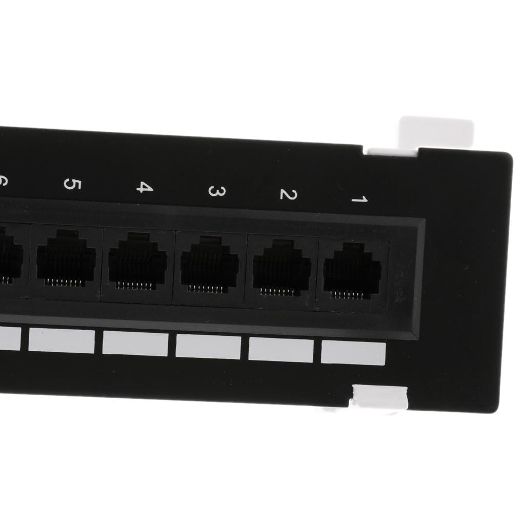 12 Port Sockets CAT5e/6 Patch Panel Wall Mount UTP Network Patchpanel 