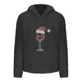 thumbnail image 4 of SwiftWear Women's Double-Sided Plush Christmas Print Hoodie Cozy Fleece Lined Sweatshirt Pullover with Drawstring Hood, Plus Size Holiday Tops for Festive Comfort S-3XL Black, 4 of 4