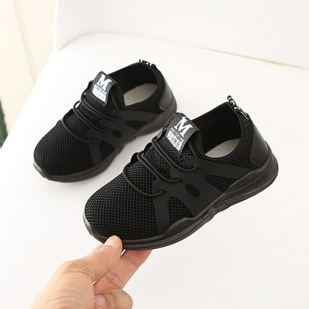 

VBXOAE Children Infant Kids Baby Girls Boys Letter Mesh Sport Run Sneakers Casual Shoes