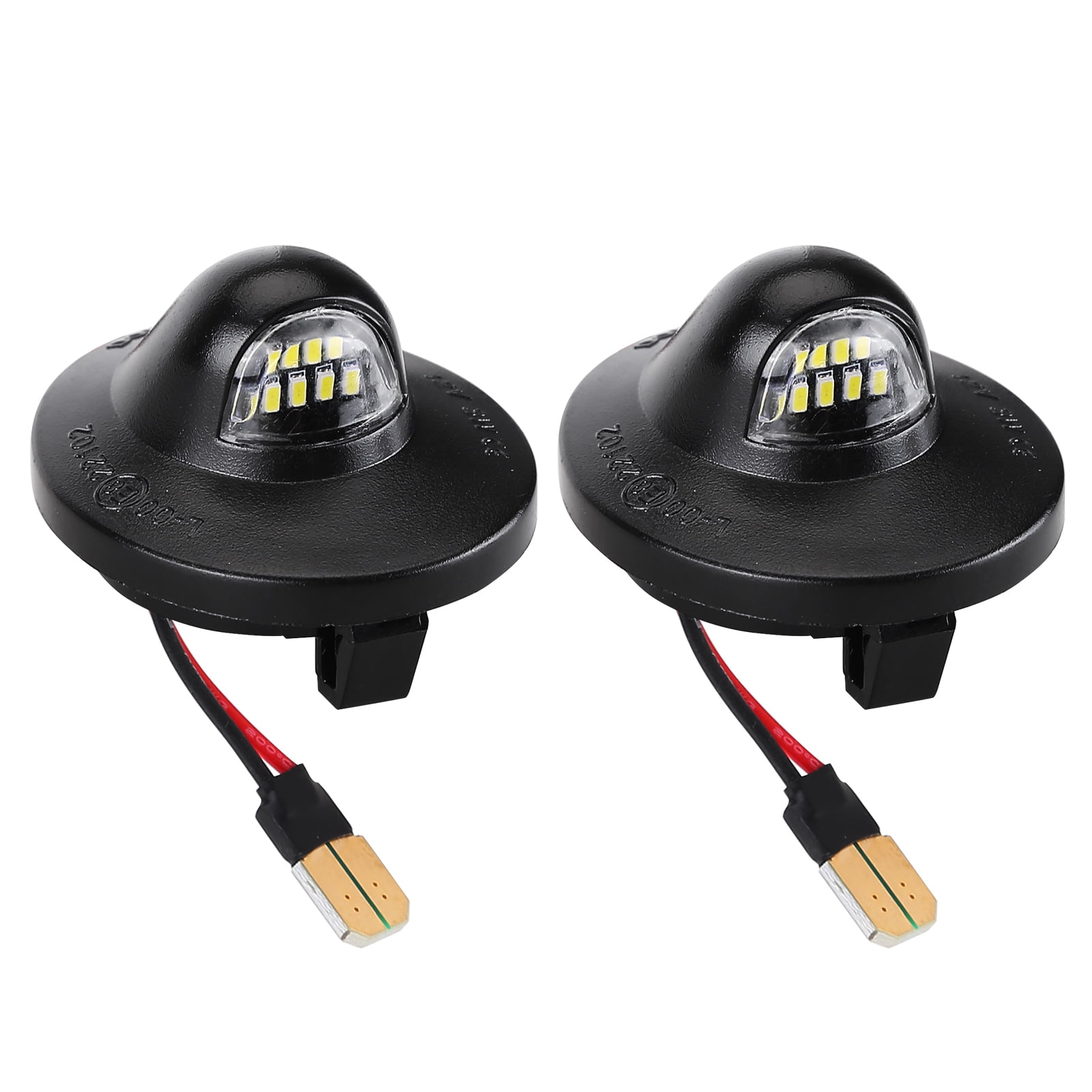 6pcs LED License Plate Light Car Modification Parts Tag Light Compatible for Ford F150/F250/F350