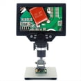 thumbnail image 2 of Microscopio Digital 1200X USB Portátil 7 Pulgadas LCD Video Soldadura Microscopio PCB Inspección de Reparación de Teléfonos, 2 of 5