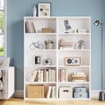 thumbnail image 3 of IRONCK 5 Shelf Bookcase, Free Standing Display Storage Bookshelf for Home Office, White, 3 of 8