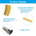 thumbnail image 3 of Uxcell 16Ga/1.2mm 19.69Ft Soft Bendable Brass Square Wire, Brass, 3 of 5
