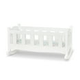 thumbnail image 5 of Melissa & Doug Mine to Love Wooden Play Cradle for Dolls, Stuffed Animals - White, 5 of 11