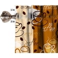 thumbnail image 4 of Coffee Kitchen Curtain Valance, Coffee Words Different Typographies Beans Cups on Abstract Vintage Backdrop Window Valance, for Bedroom Living Room Kitchen Cafe W54xL18in 1 Panels, 4 of 4