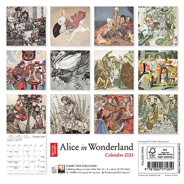 British Library: Alice in Wonderland Mini Wall Calendar 2023 (Art Calendar) (Calendar) - Walmart.com british-library-alice-in-wonderland-mini-wall-calendar-2023-art-calendar-calendar-walmart-com
