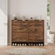 thumbnail image 2 of QinaQin Gabinete zapatero abatible, organizador de madera con repisa ajustable, diseño oculto y ahorrador de espacio para entrada o pasillo, 2 of 7