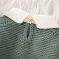 thumbnail image 6 of LUOGENLI Sweaters for Girls 8 Toddler Baby Girl Boy Knit Sweater Turn Down Long Sleeve Pullover Sweatshirt Fall Winter Clothes Sweaters for Girls Size 10-12 Dark Green 0-1 Months, 6 of 9
