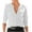 White, variant on tarylea Business Casual Tops for Women V Neck Chest Zipper Pocket Shirts Long Sleeve Solid Color Loose Tops Work Office Shirts
