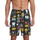 thumbnail image 1 of Balery Teeth Pantalones cortos de pijama de punto de algodón para hombre con cinturilla y bolsillos-Large, 1 of 6