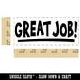thumbnail image 2 of Great Job School Teacher Fun Text Self-Inking Rubber Stamp Ink Stamper for Business Office - Black Ink - Small 1-1/2 Inch, 2 of 7
