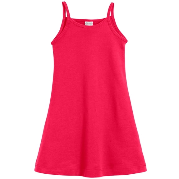 Made in USA Girls Soft Cotton Camisole Dress | Candy Apple