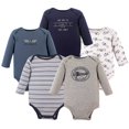 thumbnail image 1 of Hudson Baby Body Unisex De Algodón De Manga Larga Para Bebé Aviación 9-12 Meses Ee. Uu., 1 of 1