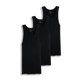 thumbnail image 2 of Packs Económicos de Camiseta sin Mangas y Camiseta Interior de Canalé 100% Algodón para Hombre, Grande y Alto, en Blanco y Negro (4XL, Mixto, Paquete de 6), 2 of 5