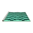 thumbnail image 2 of Ahgly Company Machine Washable Indoor Rectangle Abstract Turquoise Blue Contemporary Area Rugs, 5' x 8', 2 of 4