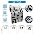 thumbnail image 7 of Table Runner Dresser Scarves 72 Inch Long, Modern Abstract Geometric Art Linen Dining Table Runners Black Gray White Patchwork Tabletop Scarf for Wedding Holiday Party Kitchen, 7 of 7