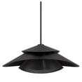 thumbnail image 2 of Hunter - Hiro 1-light Matte Black, Large Pendant Light, Dimmable, Modern Style, Cone Shaped, for Bedrooms, Dining, Living Rooms - 48155, 2 of 8