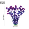 thumbnail image 2 of Deago 2 Pcs 15.7 Inch Large Aquarium Plants Artificial Plastic Fish Tank Plants Decoration Ornament for Fish, Purple, 2 of 8