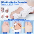 thumbnail image 3 of OAZOUF Bunion Corrector for Women and Men Big Toe, Adjustable Knob Bunion Splint, For Bunion Relief, Toe Straightener Device with Silicone Bunion Pad, Black, 3 of 8