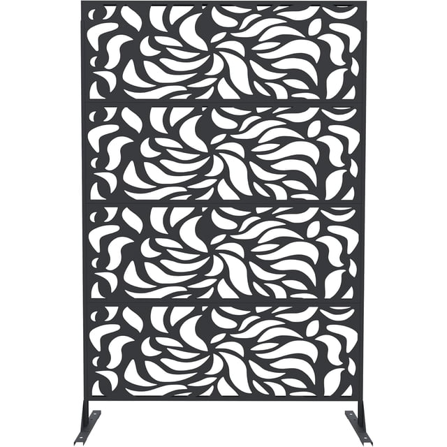 Bingirl Metal Privacy Screen Outdoor Garden Screens for Privacy Decorative-Flower