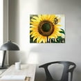 thumbnail image 4 of Awypu Life Quote Sunflower Canvas Wall Art Framed Print  Rustic Life is a Journey not a Destination Poster Painting Desk Sign Home Office Living Room Bedroom Decor, 4 of 5