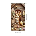 thumbnail image 3 of YWIYIUD 1PC Happy Easter Door Cover Easter Decorations, 71x35 Inch Easter Rabbit Eggs Door Banner Welcome Easter Banner Spring Theme Rabbit Door for Front Door Wall Indoor Outdoor Home Decor, 3 of 7