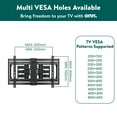 onn. Ultraslim Full Motion TV Wall Mount for 50" to 86" TVs, up to 20