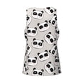 thumbnail image 5 of Fotbe Cute Panda Pattern Men's Quick Dry Workout Tank Top Gym Muscle Tee Fitness Bodybuilding Sleeveless T Shirt Breathable Workout Shirt-4X-Large, 5 of 9