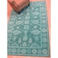 thumbnail image 4 of EORC Green Hand-Tufted Wool Traditional Overdyed Rug, 5' x 8', 4 of 5