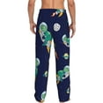 thumbnail image 3 of Disketp Astronaut Dinosaur And Space Men'S Pajama Pants - Ultra Soft Fleece Sleep And Lounge Pants (Size: S-Xxl), 3 of 9