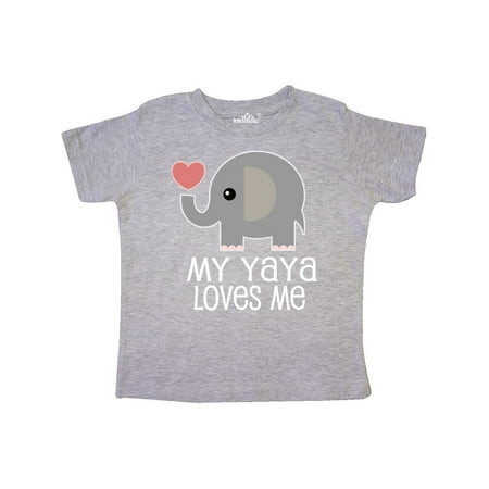 

Inktastic My Yaya Loves Me Grandchild Gift Toddler Boy or Toddler Girl T-Shirt