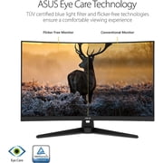 TUF Gaming 31.5 Curved FHD Gaming Monitor VG328H1B, Full HD (1920x1080), 165Hz (Above 144Hz), Extreme Low Motion Blur, 1ms (MPRT)