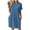 Navy Dress for women, variant on ATOYSOY Women's Trendy Solid Color Mini Loose Dress Sleepwear Casual Relaxed Nightdress Round Neck Short Sleeve Retro Beach Sundress Workout Dress for Girls Yellow