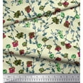 thumbnail image 3 of Soimoi Cotton Duck Fabric Leaves & Floral Artistic Fabric Prints by Yard 56 Inch Wide, 3 of 3