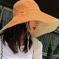 thumbnail image 4 of Sombrero de ala ancha con protección solar Sombrero para el sol Sombrero tipo pescador plegable, 4 of 5