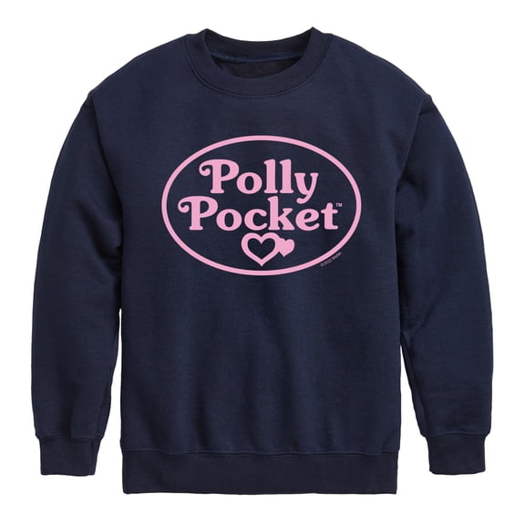 Polly Pocket - Polly Pocket Pink Logo - Toddler And Youth Crewneck Fleece Sweatshirt